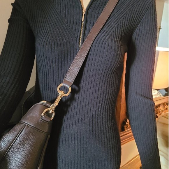 Authentic GUCCI Large Brown Leather Bag - Picture 2 of 5